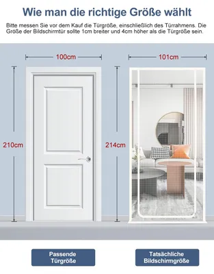 Imagen del producto de Puerta para gatos, evita el acceso de nuevos gatos, 100 x 210 cm, aislamiento para puertas