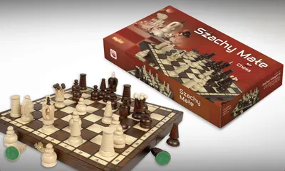 Obrázek produktu pro Malý dřevěný šachový set 28 cm
