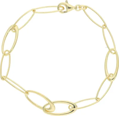 Produktbild von Armband Silber 925 Gold plattiert Fantasie JL20-03-1311 JuwelmaLux 19,5 cm