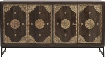 Produktbild von Sideboard Adaja 150 cm mit Messingverzierungen & Metallgestell