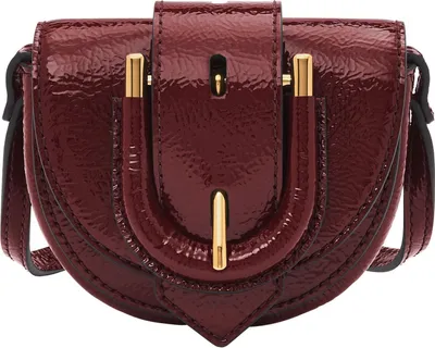 Produktbild von FOSSIL Umhängetasche Harwell Micro Flap Crossbody Red Mahogany weinrot