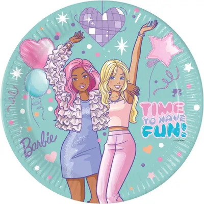 Produktbild von Barbie Star Papier-Teller 8 Stück 23 cm
