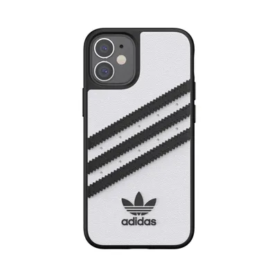 Produktbild von Adidas 3-Stripes, Cover, Apple, iPhone 12 mini, 13,7 cm (5.4"), Schwarz, Weiß