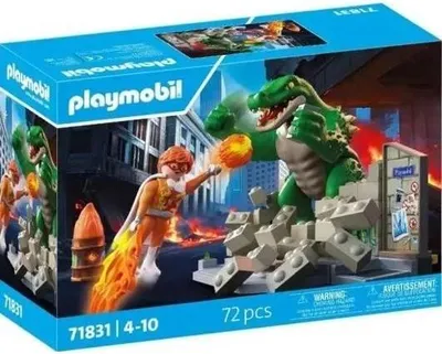 Produktbild von PLAYMOBIL Super Heroes: Superhelden gegen die Riesenechse, Spielset, PLAYMOBIL 71831