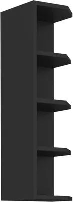 Image de Armoire d’angle haute AGAFIJA – largeur 30 cm, noir