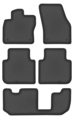Produktbild von Velours-Fußmatten für Seat Tarraco 2018- (7-Sitzer) – 4-tlg, Graphit, passgenau – Wielganizator DURBAN – Ausführung W1198