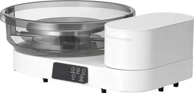 Zdjęcie produktu dla SucceBuy Elektryczne koło garncarskie 450 W, koło garncarskie z talerzem obrotowym 28 cm / 36 cm, sterowanie pedałem nożnym, regulowana prędkość 30–300 obr./min, solidna aluminiowa obudowa, idealne do projektów z gliną DIY i dla początkujących