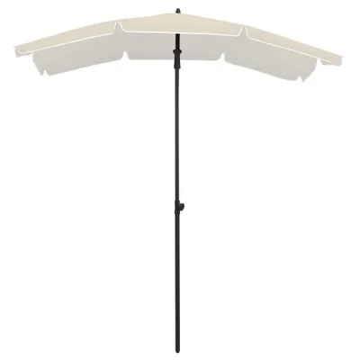 Produktbild von vidaXL Sonnenschirm mit Mast 200x130 cm Sandfarbe