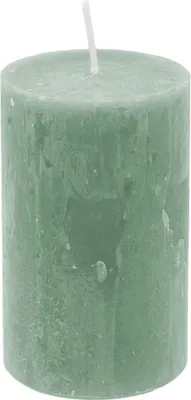 Produktbild von Stumpenkerze mint durchgefärbte Kerze aus Paraffin Höhe 10cm