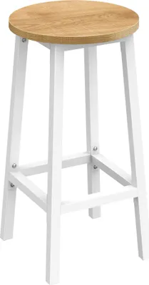 Produktbild von Barhocker – Eiche / weiße Beine