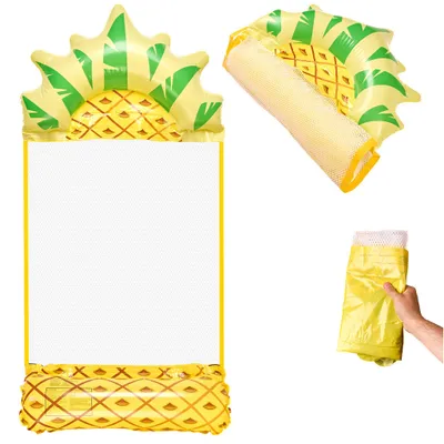 Image de Matelas gonflable, hamac de plage, transat, fauteuil, chaise de piscine, ananas