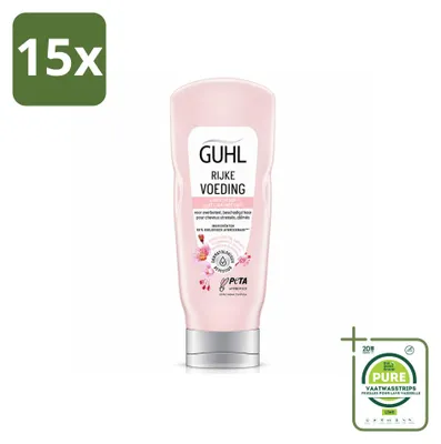 Obrázek produktu pro 15 kusů kondicionéru Guhl, bohatá výživa, objem 200 ml, velkopack