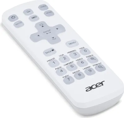 Zdjęcie produktu dla Acer MC.JQ011.005, Uniwersalne, Podczerwień, Naciśnij przyciski, Biały