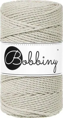 Produktbild von Bobbiny 3PLY Macramé Rope 3 mm 100 m Pale Olive Schnur