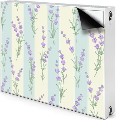 Produktbild von Magnet Heizkörperabdeckung Heizkörperverkleidung Verkleidung Abdeckung 80x60 cm  - Blumen, Lavendel