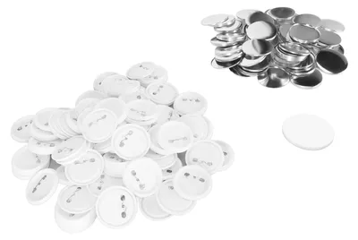 Knopfmacher-Set, 100 Stück, rund, 58 mm, DIY-Abzeichen