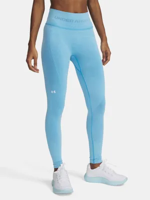 Productafbeelding van Under Armour dames leggings, naadloos model, gewassen look, artikelnummer 1388114-452, maat LG