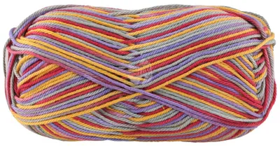 Produktbild von Cotone Print 364 | Lila/Graugrün/Gelb/Dunkelpink