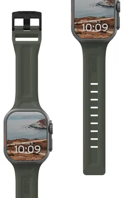 Produktbild von Urban Armor Gear 191488117245, Band, Smartwatch, Grün, Apple, Watch 45/44/42mm, Silikon