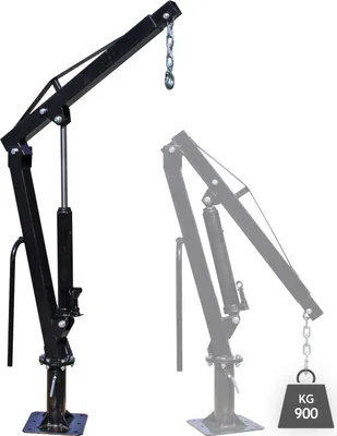 Produktbild von Żuraw przeładunkowy Wiltec wysokość 1800 mm, udźwig 900 kg i pierścień obrotowy 360°, solidna podstawa do montażu podłogowego, żuraw warsztatowy