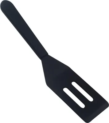 Produktbild von Mini-Brownie-Servierspatel, flexibler, antihaftbeschichteter Silikon-Servierwender, hitzebeständiger Keksspatel, geschlitzter Spatel zum Wenden von Eiern in kleinen Pfannen