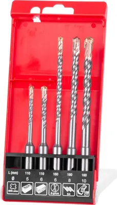 Image de Jeu de forets Strend Pro Premium SD051, 5 pieces, SDS+, pour béton