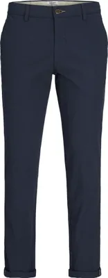 Produktbild von JACK & JONES Elegante Chino Hose Einfarbige Business Stoffhose JPSTMARCO Größe: 34W / 32L