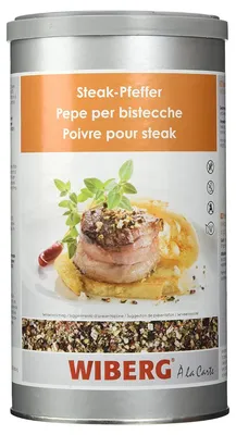 Zdjęcie produktu dla Wiberg a la Carte Steak Pepper gruboziarnista mocna mieszanka przypraw 650g