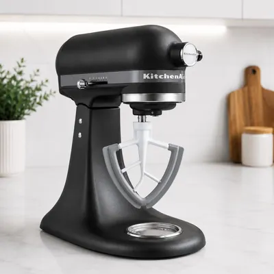 Produktbild von Doppelflexi Rührer kompatibel mit KitchenAid Küchenmaschinen – Flexibler Flachrührer mit doppelter Silikonlippe für Artisan, Classic & Ultra Modelle