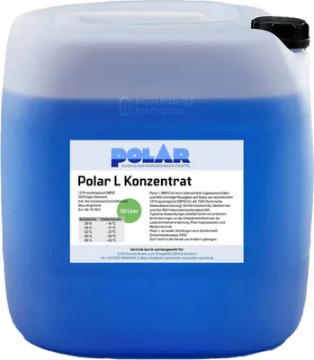 Produktbild von Polar L-MPG Glykol Frostschutzmittel, Propylenglykol 100% Konzentrat 30 Liter