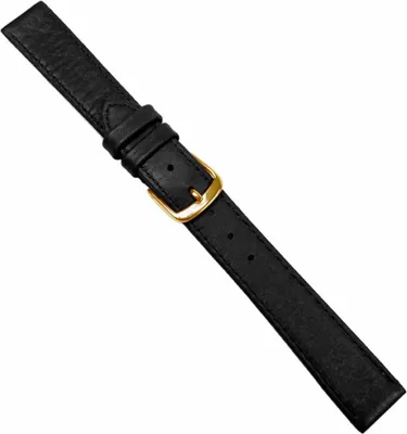 Produktbild von Hirschleder Ersatzband Uhrenarmband Leder schwarz Handgenäht 20681G, Stegbreite:20mm