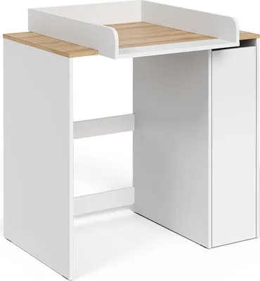 Obrázek produktu pro Skříňka na pračku Vicco Viktor Bílá/Artisan 93.6 x 88.2 cm 2 díly s přebalovací podložkou, Model 58032