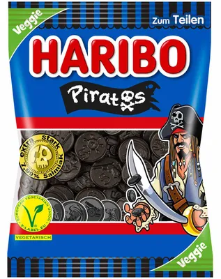 Image de HARIBO 10051121 PIRATOS Lakritz 175,0 g