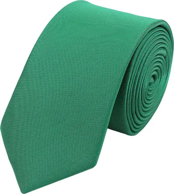Produktbild von Fabio Farini - 1 Stück einfarbige Herren Schlips - Unicolor Krawatte in 6cm oder 8cm Breite Schmal (6cm), Grün-Türkis perfekt als Geschenk