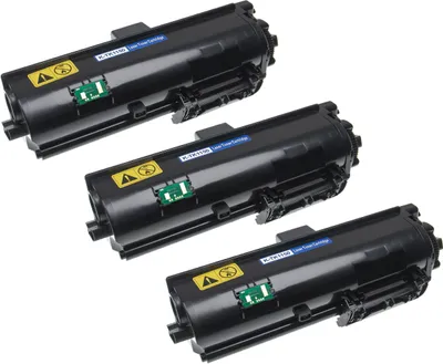 Produktbild von vhbw 3x Toner kompatibel mit Kyocera ECOSYS P 2235 d, 2235 Series, 2235 dw, 2235 dn, 2200 Series Drucker - Kompatible Tonerkartuschen, Schwarz