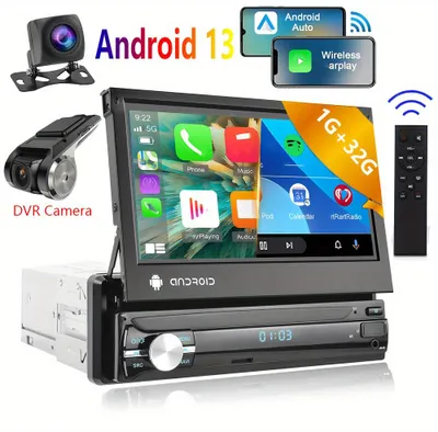 Immagine prodotto di Autoradio Android - Autoradio 1-DIN - Sistema multimediale - Radio con navigatore - Autoradio