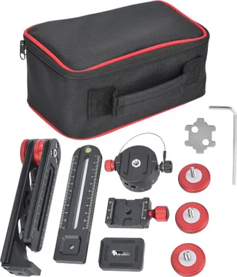 Zdjęcie produktu dla głowica kulowa panoramiczna 720° ze stopu aluminium z szybkozłączką i maksymalnym udźwigiem 10 kg do lustrzanek cyfrowych Nikon/Canon/Sony