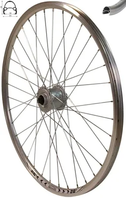 Produktbild von REDONDO 26 Zoll Vorderrad Felge Silber Shimano Nexus Nabendynamo DH-C3000 3N QR