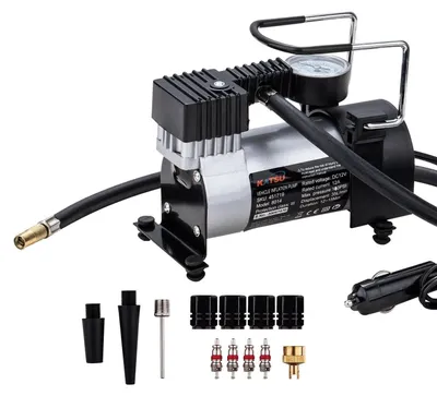 Zdjęcie produktu dla Pompa samochodowa - Kompresor powietrza - 12 V - 140 PSI - Do samochodu