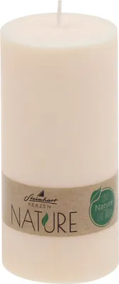 Produktbild von Stumpenkerzen Nature Creme 120 x Ø 58 mm aus 100% natürlichen Rohstoffen ohne Palmöl
