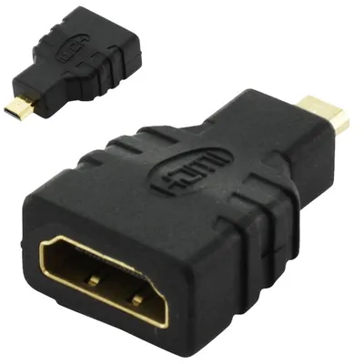 Image de Adaptateur HDMI haute vitesse HDMI femelle vers micro-HDMI mâle