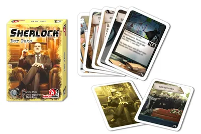Produktbild von ABACUSSPIELE 48194 - Sherlock – Der Pate, Krimi Kartenspiel, Scharz