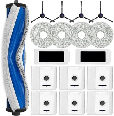 Produktbild von PromoHome® Zubehörset für Ecovacs Deebot T30 Omni/T30 Pro Omni, 1 Rollbürste, 6 Staubbeutel, 4 Wischmopps, 4 Seitenbürsten, 2 Filter