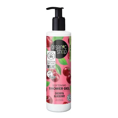 Obrázek produktu pro Organic Shop, Změkčující sprchový gel s třešní a borůvkami, 280 ml