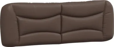 Image de vidaXL Coussin de tête de lit "Hvar" brun 160 cm similicuir