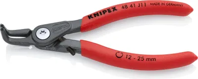 Zdjęcie produktu dla Knipex 48 41 J11, Szczypce do pierścieni osadczych, Stal, Plastik, Czerwony, 130 mm, 105 g