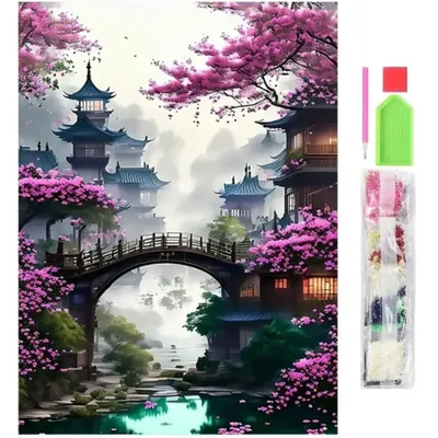 Produktbild von Malen nach Zahlen 5d Diamant Mosaik Stickerei 5D Japan 30x40cm