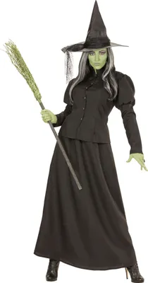 Immagine prodotto di Costume lungo da strega Costume di Halloween da donna nero