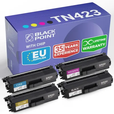 Obrázek produktu pro Sada tonerů 4 Kompatibilní s TN-423BK TN-423C TN-423M TN-423Y pro Brother MFC: L8690CDW, L8900CDW; DCP: L8410CDW; HL: L8260CDW, L8360CDW