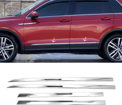 Obrázok produktu pre Ochranné lišty bočných dverí pre VW Tiguan 2016-2022 chróm 4ks